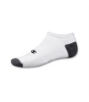 Champion Double Dry Performance Men's White No-Show Socks 6-Pack