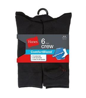 Hanes Men's Comfortblend Lightweight Casual Dress Socks P6