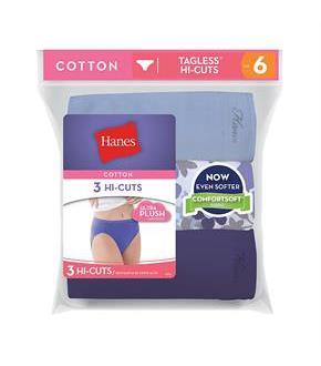 Hanes Women's Cotton Hi-Cuts