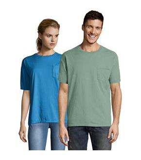 Hanes Men's ComfortWash Garment Dyed Short Sleeve Pocket Tee