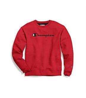 Champion Men's Powerblend Crew, Script Logo