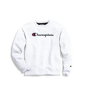 Champion Men's Powerblend Crew, Script Logo