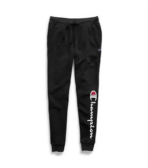 Champion Women's Powerblend Fleece Joggers, Vertical Logo
