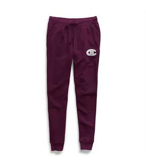 Champion Women's Powerblend Fleece Joggers, Chainstitch C Logo
