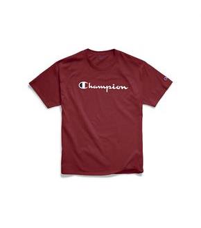 Champion Men's Classic Jersey Tee, Script Logo