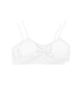 Hanes Girls' Seamless Molded Cup Wirefree Bra 2-Pack