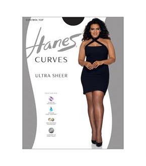 Hanes Curves Ultra Sheer Control Top Legwear