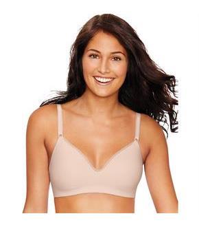 Hanes Ultimate Smooth Inside and Out Foam ComfortFlex Fit Wirefree Bra