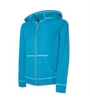 Hanes Girls' Slub Jersey Full-Zip Hoodie