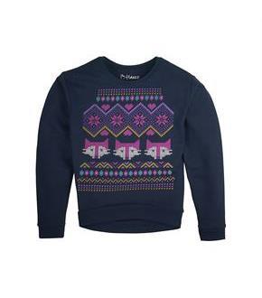Girl's Hi-Low Crew Sweatshirt
