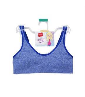 Hanes Girls' Cozy Seamless Wirefree Bra 2-Pack