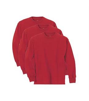 Hanes Boys' ComfortSoft Long Sleeve Tee Value Pack (3-pack)