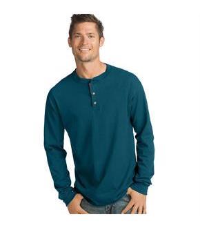 Hanes Men's Beefy-T Long-Sleeve Henley