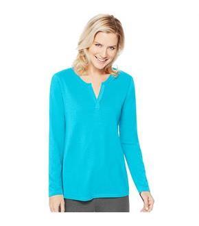 Women's Hanes Lightweight Split Neck Tunic