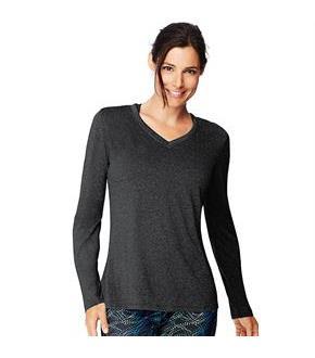 Hanes Sport&#153 Cool DRI Women's Performance Long-Sleeve V-Neck T-Shirt