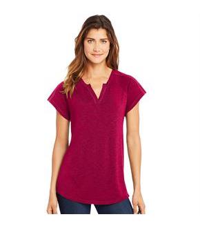Hanes Women's Peasant Henley Top