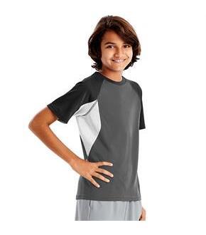 Hanes Sport Boys' Performance Tech Mesh Pieced Tee