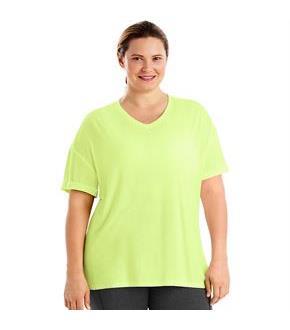 Just My Size Active Mesh Yoke Tee