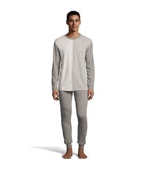 Hanes Jersey Knit Jogger & Split Front Top