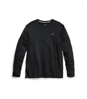 Champion Mens C Vapor Heather L/S Tee
