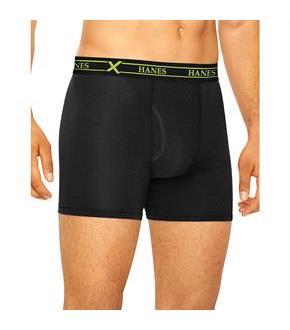 Hanes Ultimate Men's FreshIQ X-Temp Air Boxer Briefs Assorted Black/Grey 3-Pack