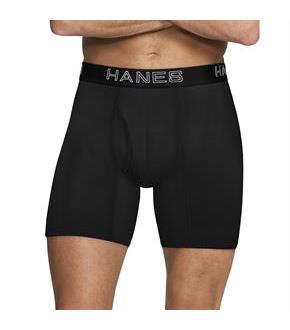 Hanes Ultimate Men's Comfort Flex Fit Ultra Lightweight Breathable Mesh Boxer Briefs Assorted Colors 4-Pack