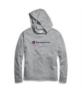 Champion Women's Heavyweight Jersey Pullover Hoodie, Script Logo