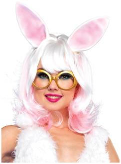 Bunny two-tone wig with latex ears