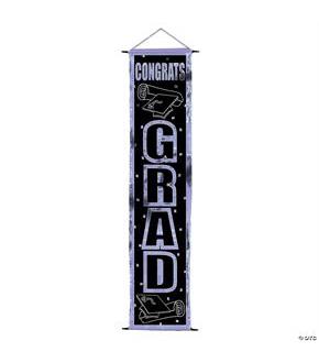 Congrats Grad Velvet Door Pane