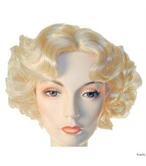 1930's Finger-Waved Pageboy Wig Platinum Blonde 613 