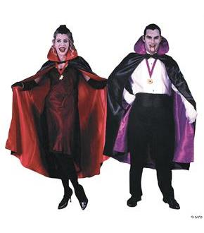 Reversible Black And Red Cape