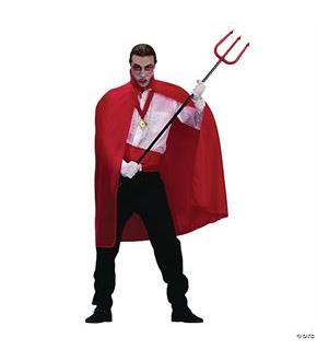 Cape 45In Taffeta Red