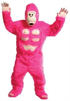 Comic Pink Gorilla With Chest As Pictured Costume Costume