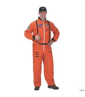 Astronaut Suit Adult Orange Lg