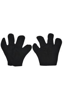 Black Mouse Mittens Costume Accessory