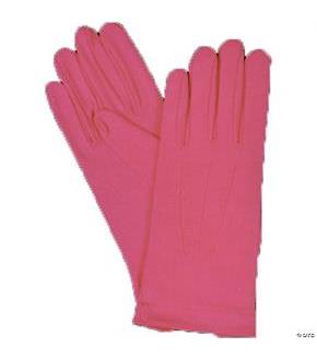 Gloves Nylon W Snap Hot Pink