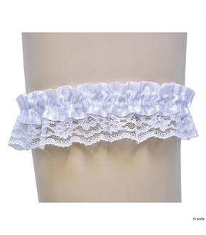 Single White Lace Garter