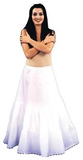 Nylon Full Length Crinoline With Full Ruffled Bottom