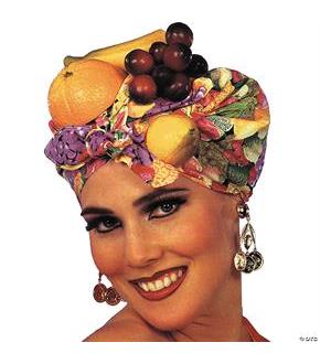 Latin Lady Fruit Headpiece