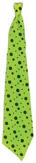 Long Neon Lime Green Tie