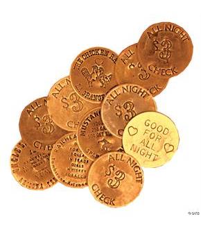 Bawdy House Tokens Bag Of 6