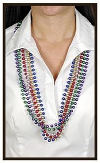 12 strands Beads For Mardi Gras