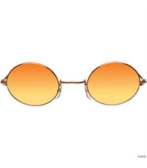 Glasses John Gold Orange Yello