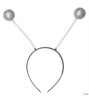 Silver Alien Antenna Headpiece