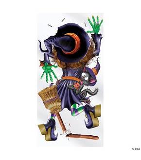 Crashing Witch Door Cover