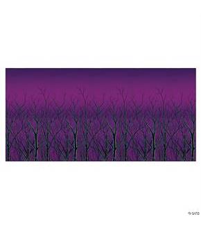 Spooky Forest Treetops Backdro