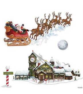 Santa Sleigh Workshop Props
