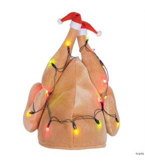 Christmas Turkey Hat Light Up