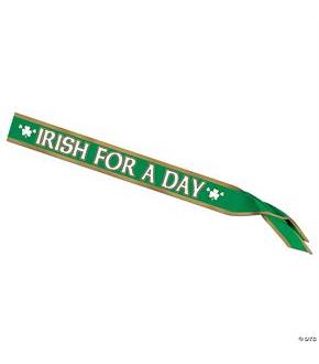Irish For A Day Satin Sash