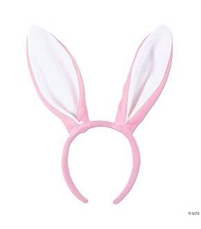 Bunny Ears Pink W White Lining